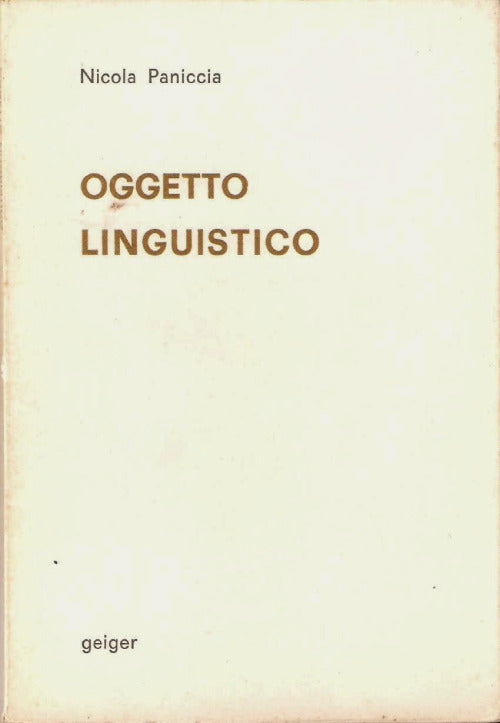 Oggetto linguistico geiger poesia n. 12