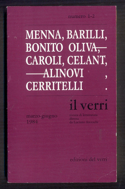 Rivista Il Verri - Settima serie 1984 n 1-2