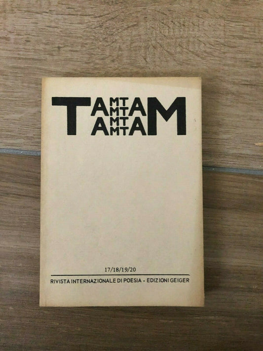TamTam rivista di poesia 1978 n. 17/18/19/20