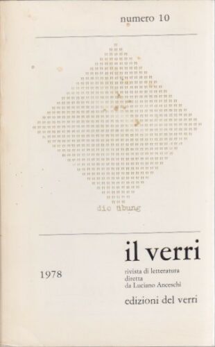 Rivista Il Verri - Sesta serie 1978 n 10 - Centroscuola