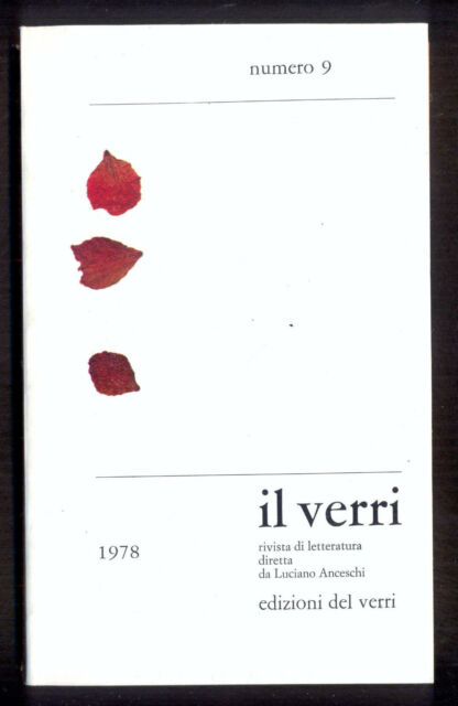 Rivista Il Verri - Sesta serie 1978 n 9