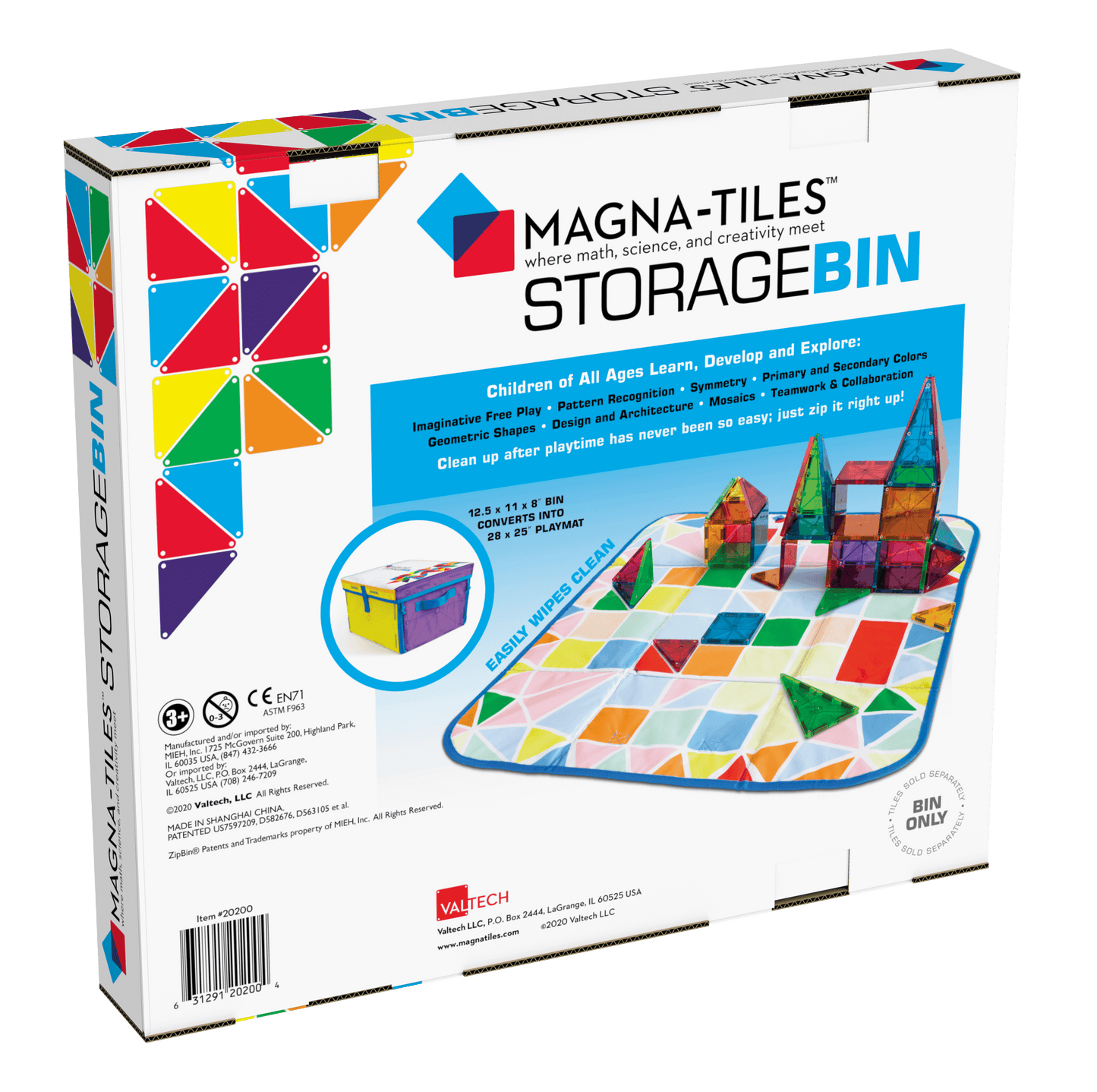 Contenitore giochi magnetici con tappetino interattivo – Centroscuola