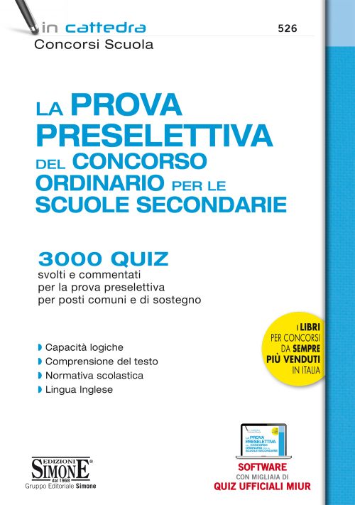 La prova preselettiva del Concorso Ordinario per le Scuole Secondarie - Centroscuola